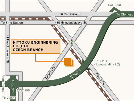 Nittoku Engineering Co., Ltd. Czech Branch  MAP
