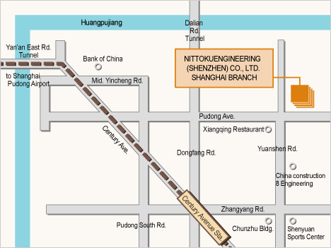 Nittoku Engineering Co., Ltd. Shanghai Branch MAP